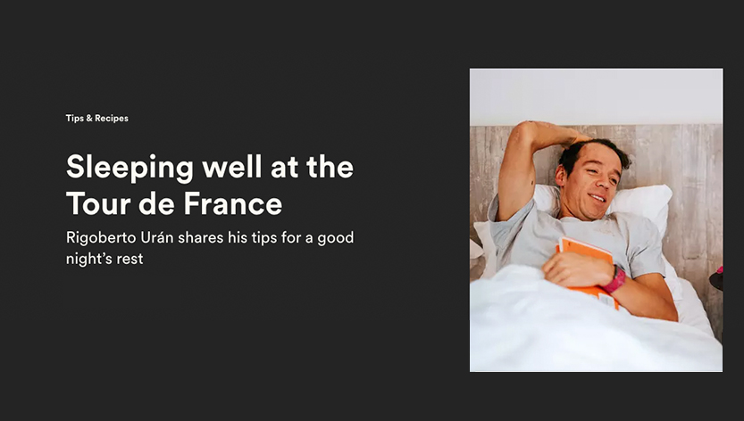 EF Pro Cycling News Update : Sleeping well at the Tour de France